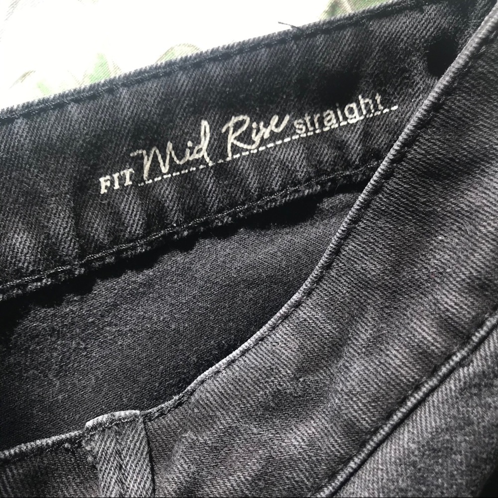 Sonoma Lifestyle Black Midrise Straight Jeans 10S - Picture 8 of 12